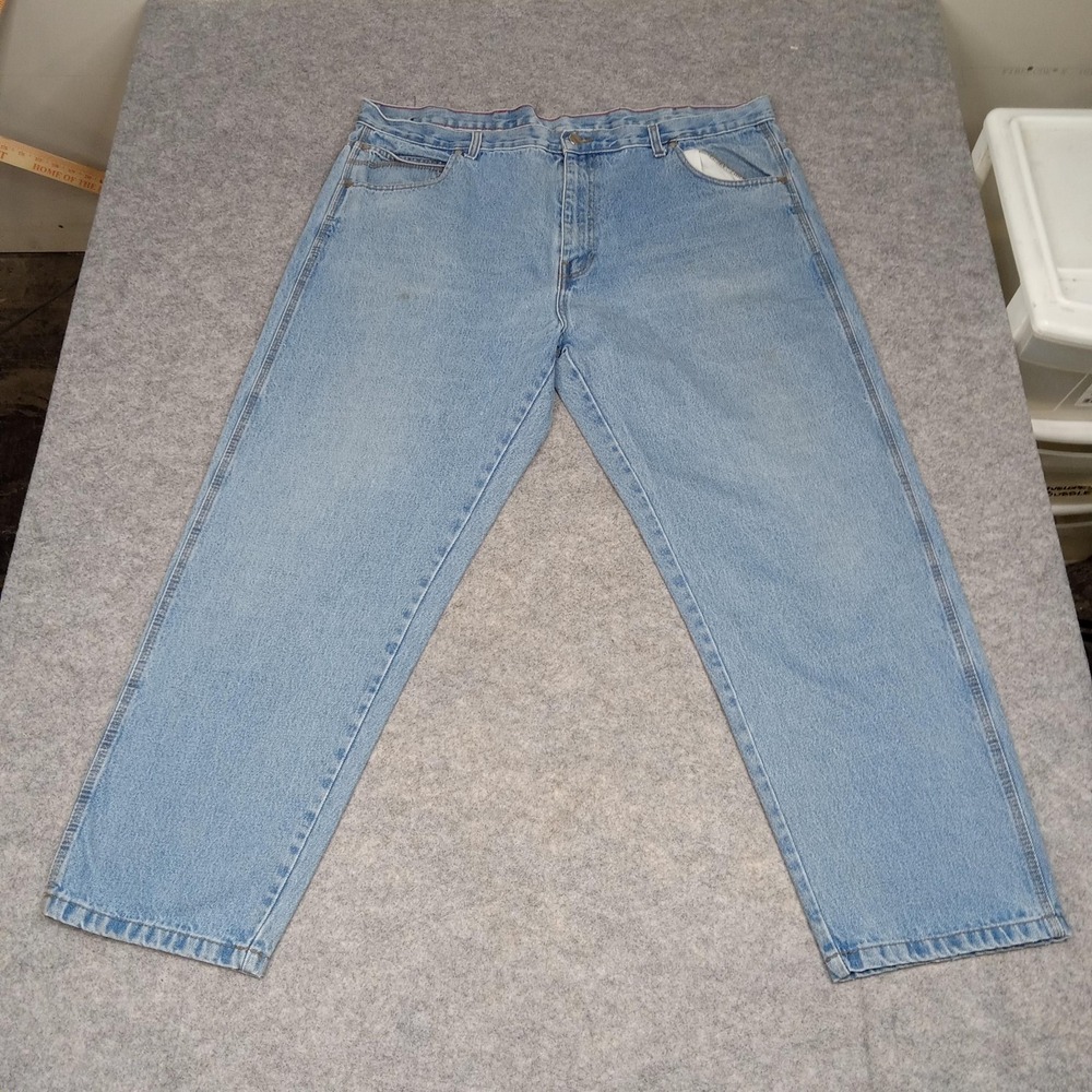 Craftsman Jeans Mens 44 Straight Leg 5 Pocket Zip Fly‎ Casual Work Baggy Loose